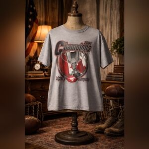Vintage 2001 Calgary Stampeders Grey Cup Champions Tee | Made in Canada | L